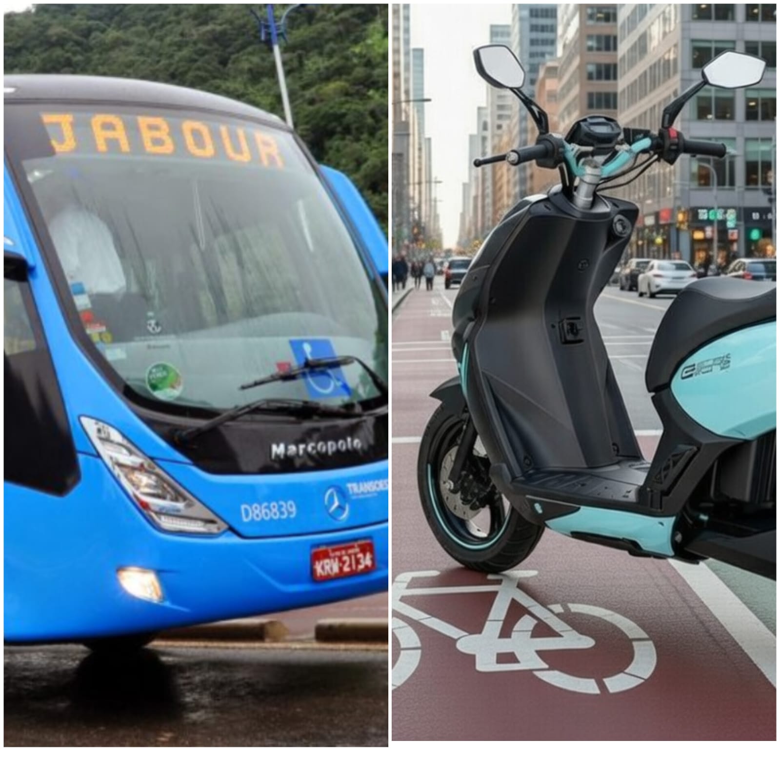 Comparativo: Scooter Elétrica e Transporte Público em Tempo de Economia