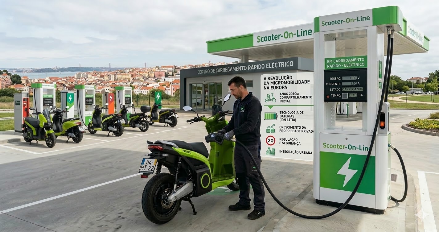 A Revolução da Micromobilidade: A Evolução dos Scooters Elétricos na Europa