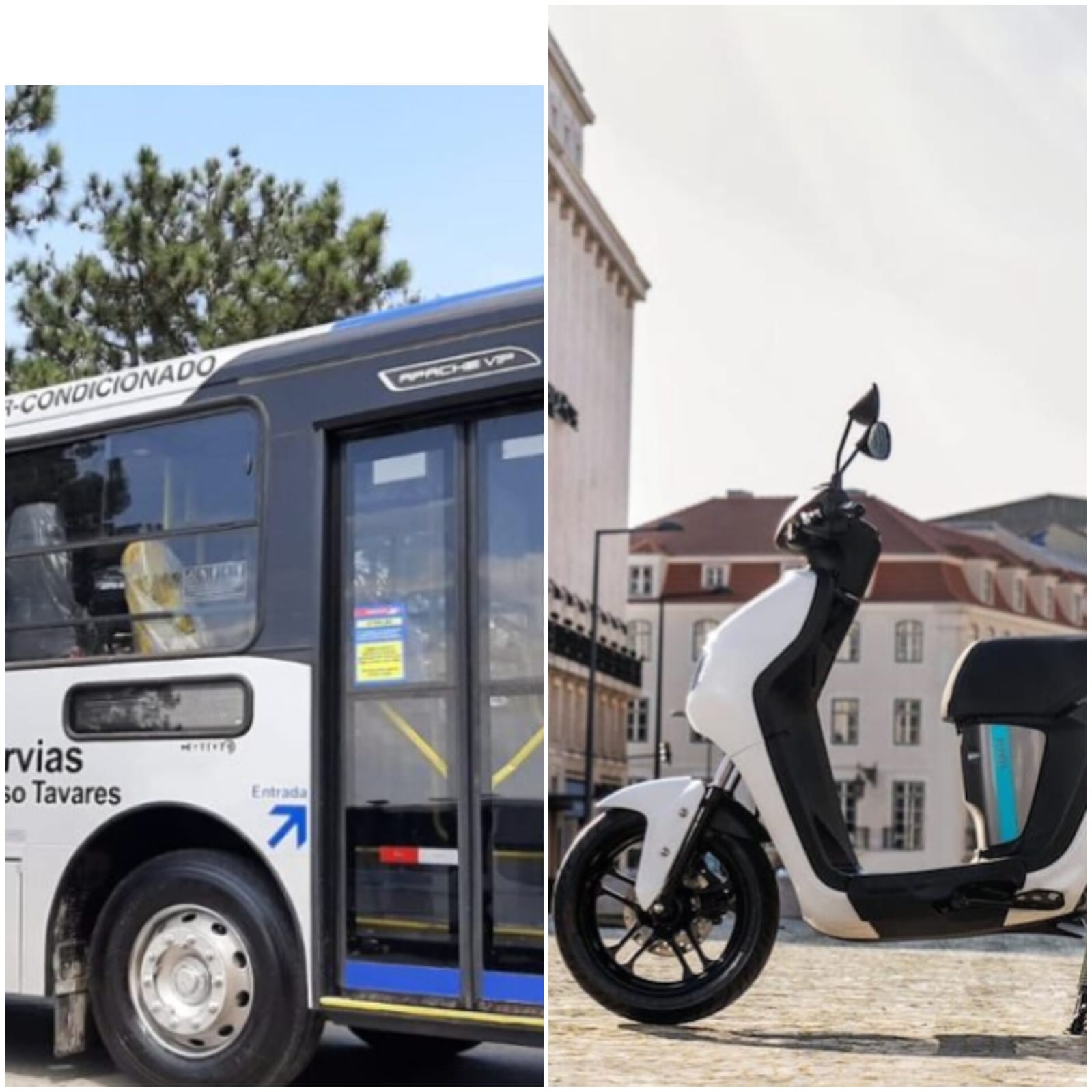 Comparativo: Scooter Elétrica e Transporte Público em Tempo de Economia