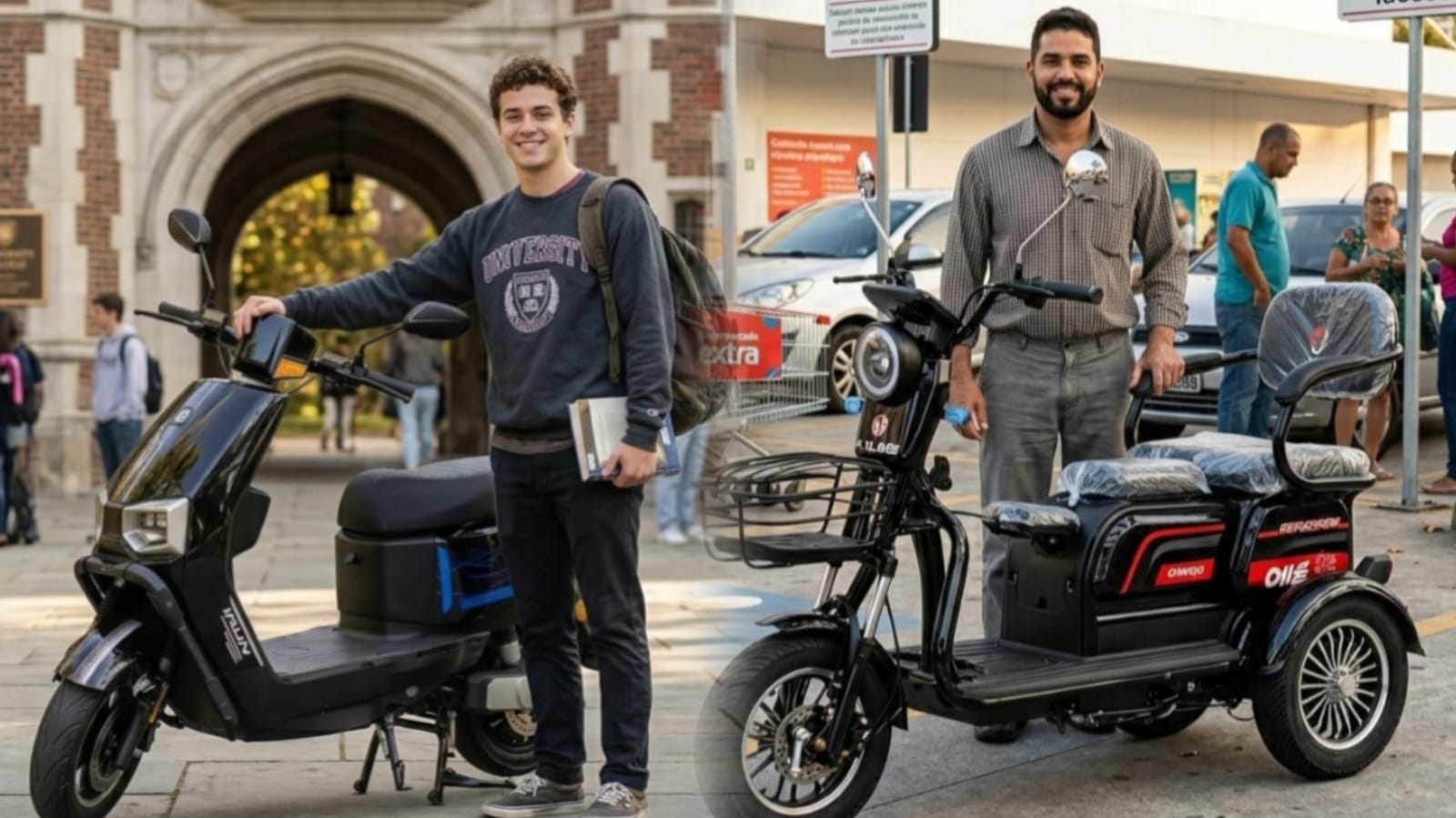 Comparativo: SCOOTER ELÉTRICA G12 IRUN vs SCOOTER ELÉTRICA DROPP TRI 1000W