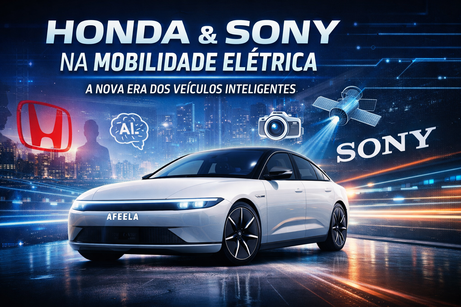 Honda e Sony criam carro elétrico Afeela e prometem revolucionar a mobilidade