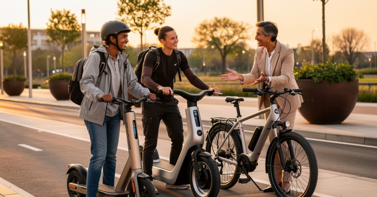 Inovações tecnológicas em scooter elétrico, autopropelidos e e-bike