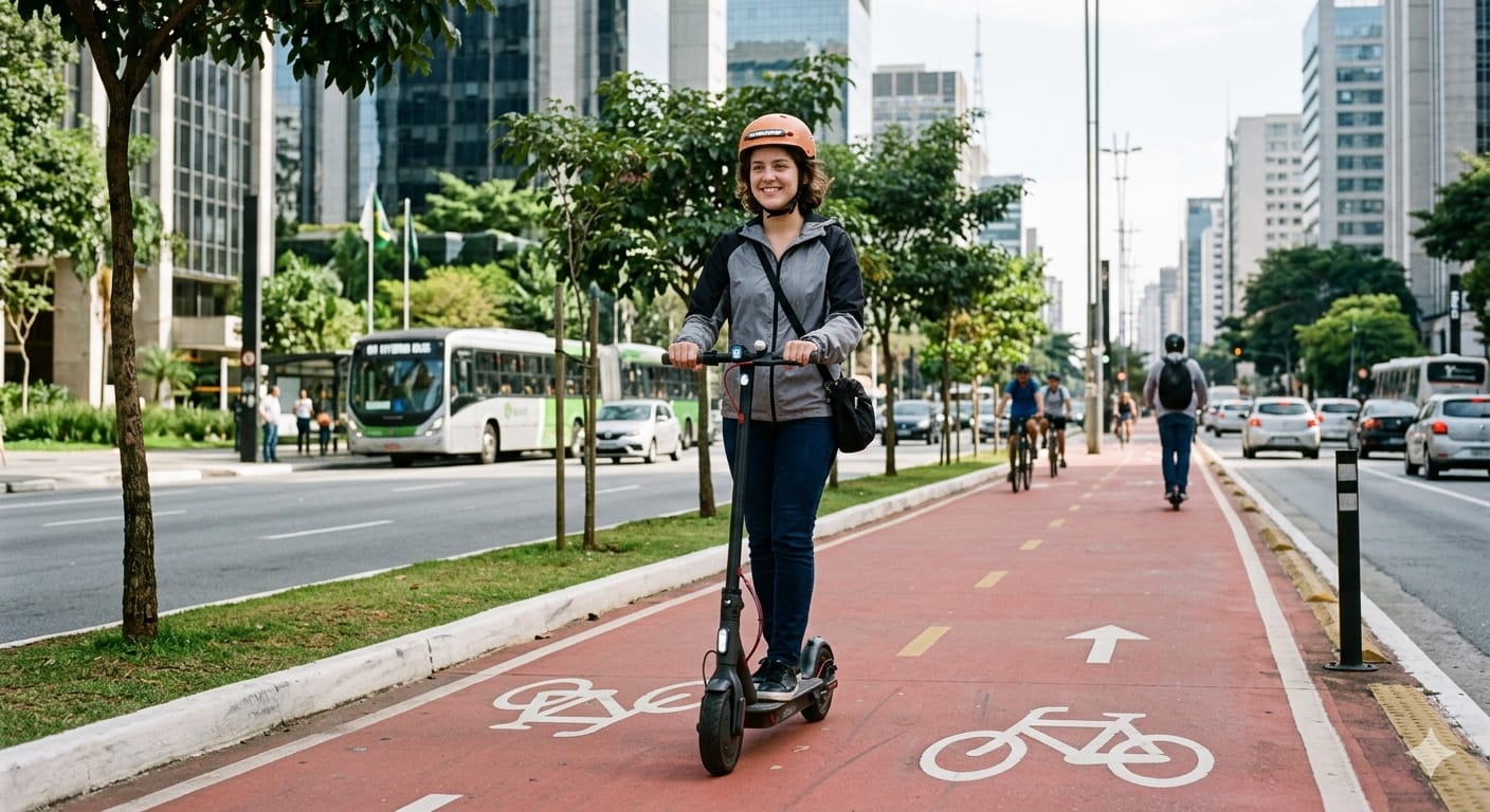 Scooter elétrico para trabalho e commute urbano