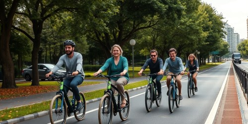Melhores rotas para e-bike assistida na cidade