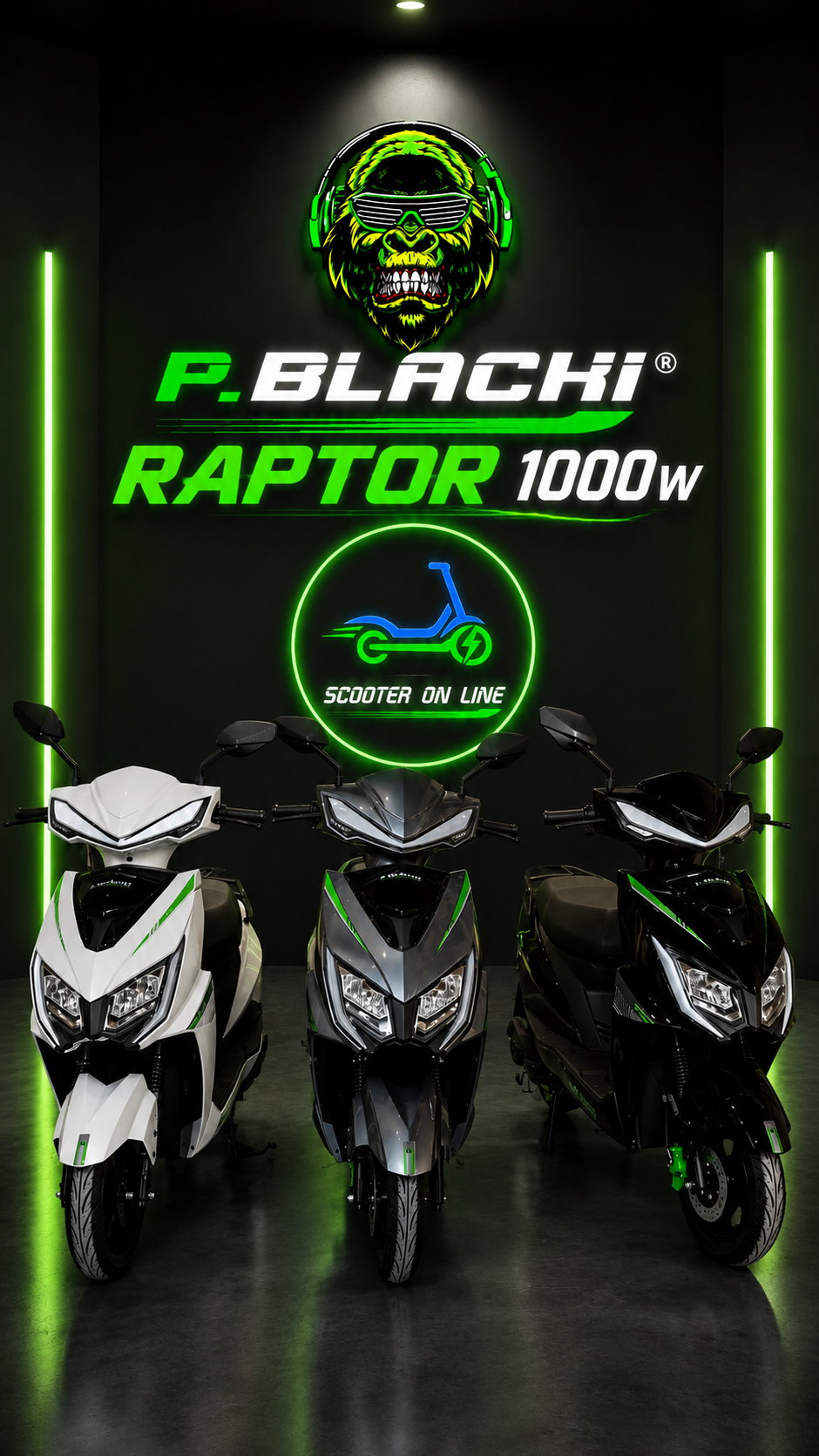 Scooter Elétrico Raptor