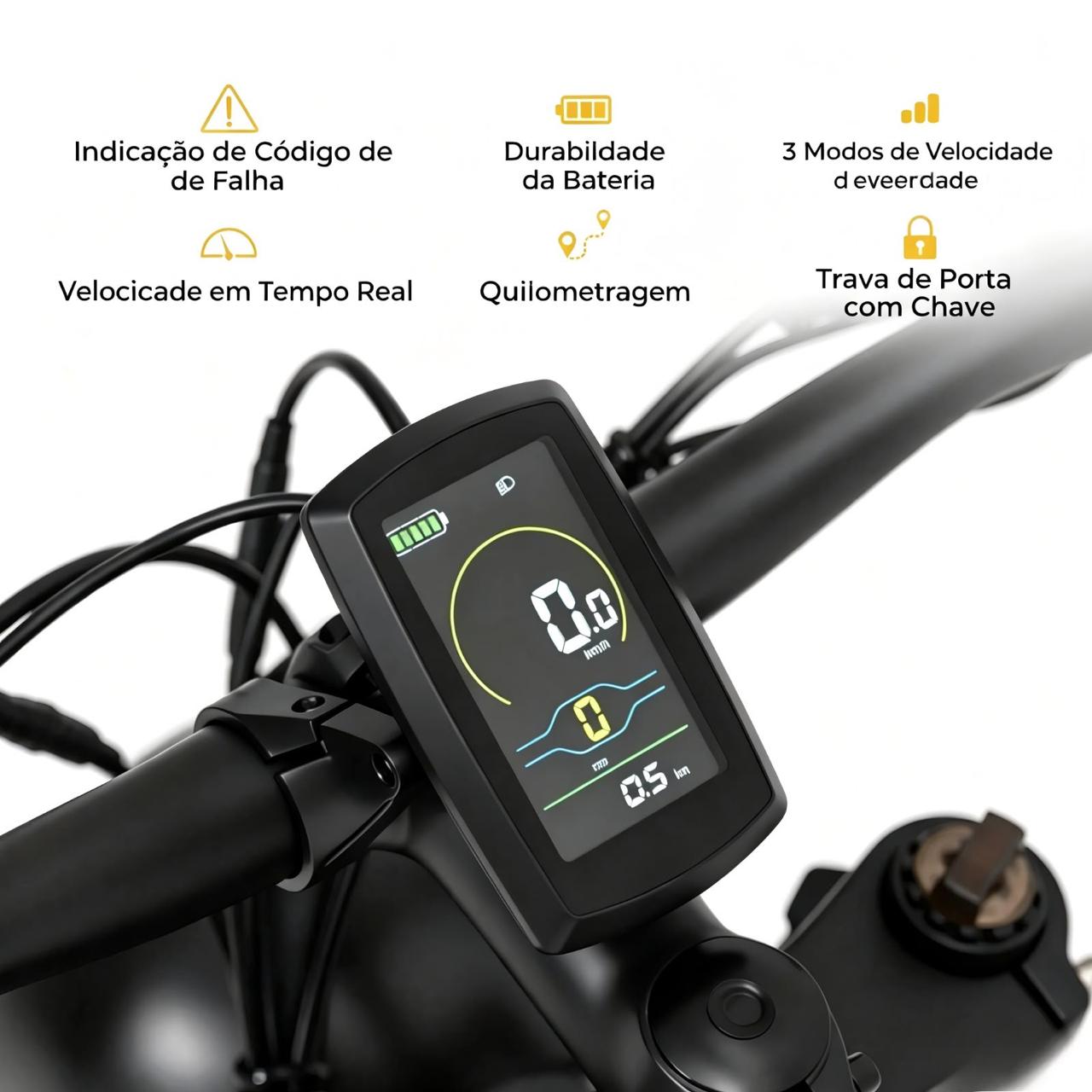 V8 Bike elétrica assistida 1000Watts