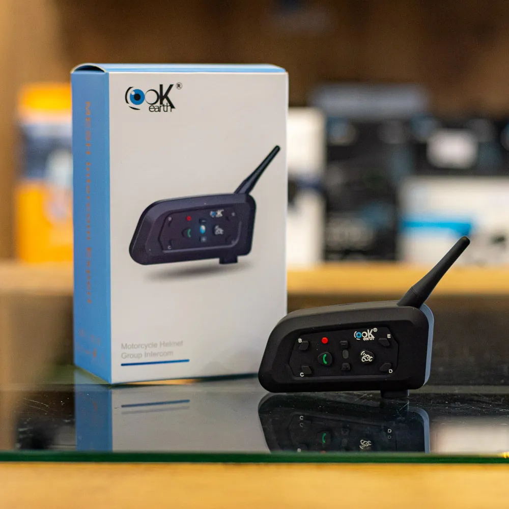 Intercomunicador LookEarth V6 Pro Unitário | Comunicação Avançada para Pilotagem em Grupo