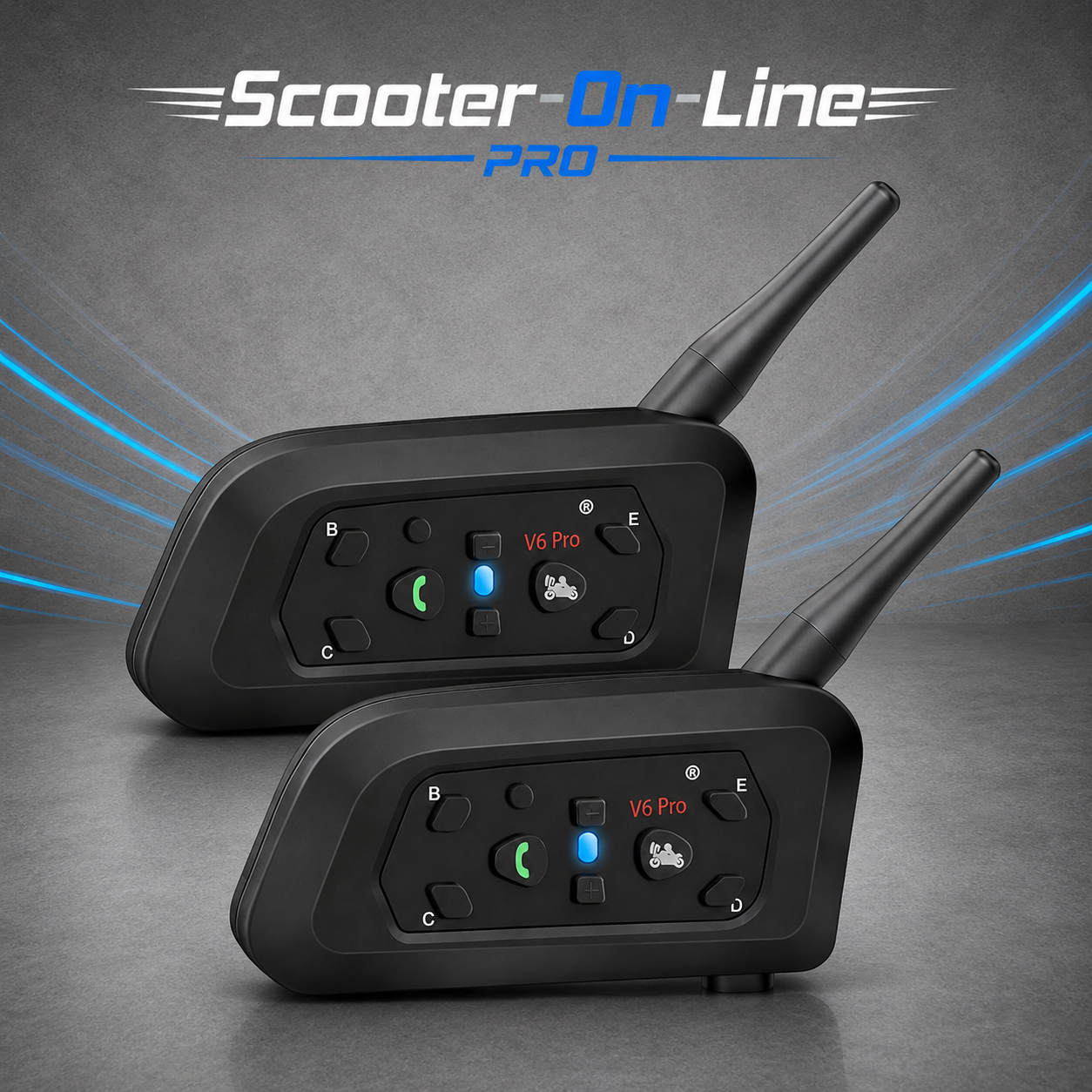 Intercomunicador LookEarth V6 Pro+ Duo | Comunicação Estável para Pilotagem em Grupo