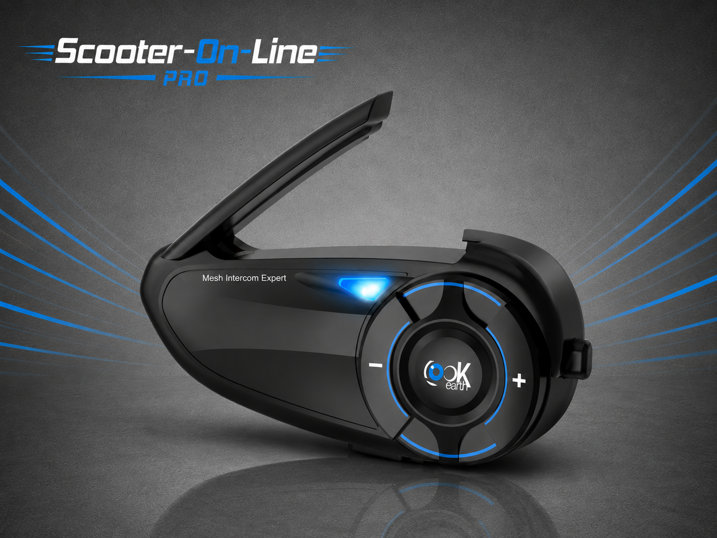 Intercomunicador LookEarth Q8 Unitário | Comunicação Estável para Pilotagem Conectada