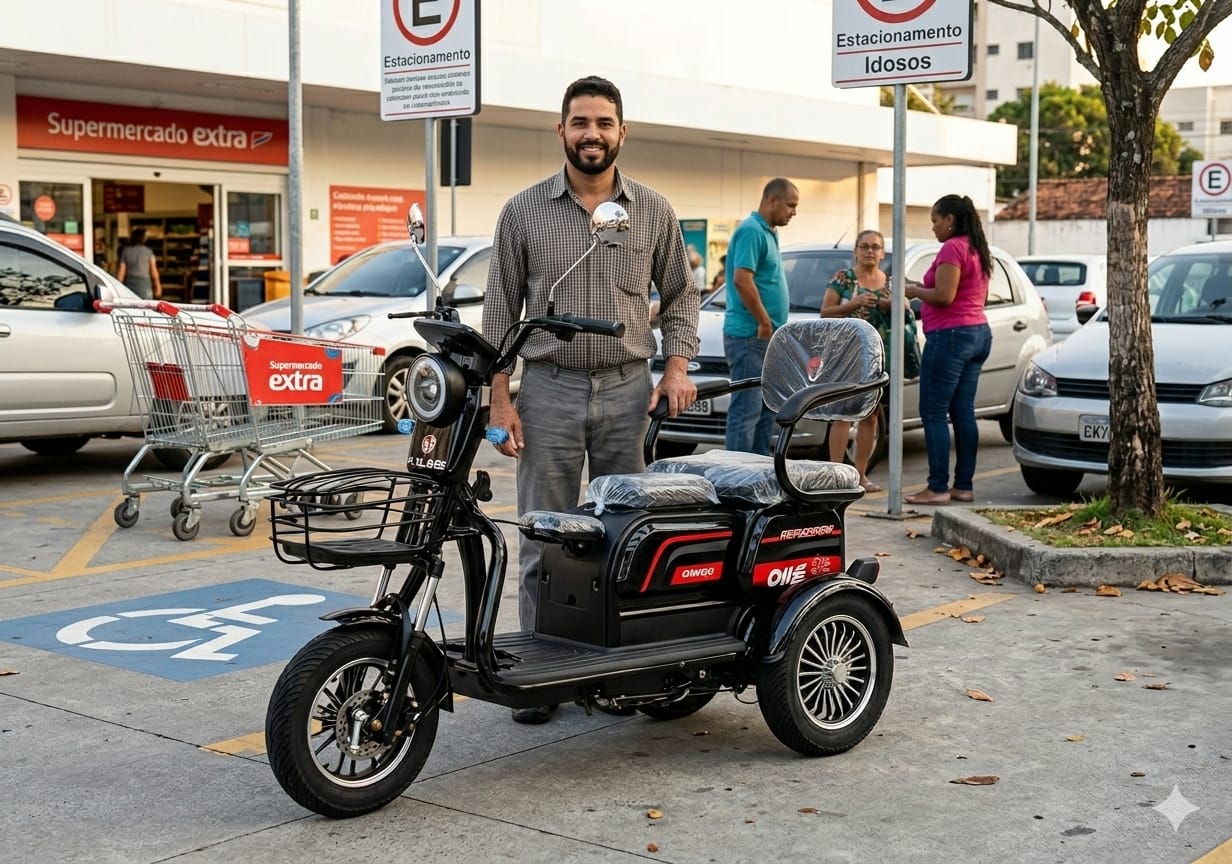 SCOOTER ELÉTRICA DROPP TRI 1000W